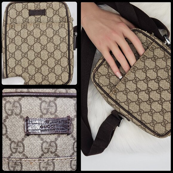 Gucci Mono Messenger Bag Ebony - Picture 7 of 17